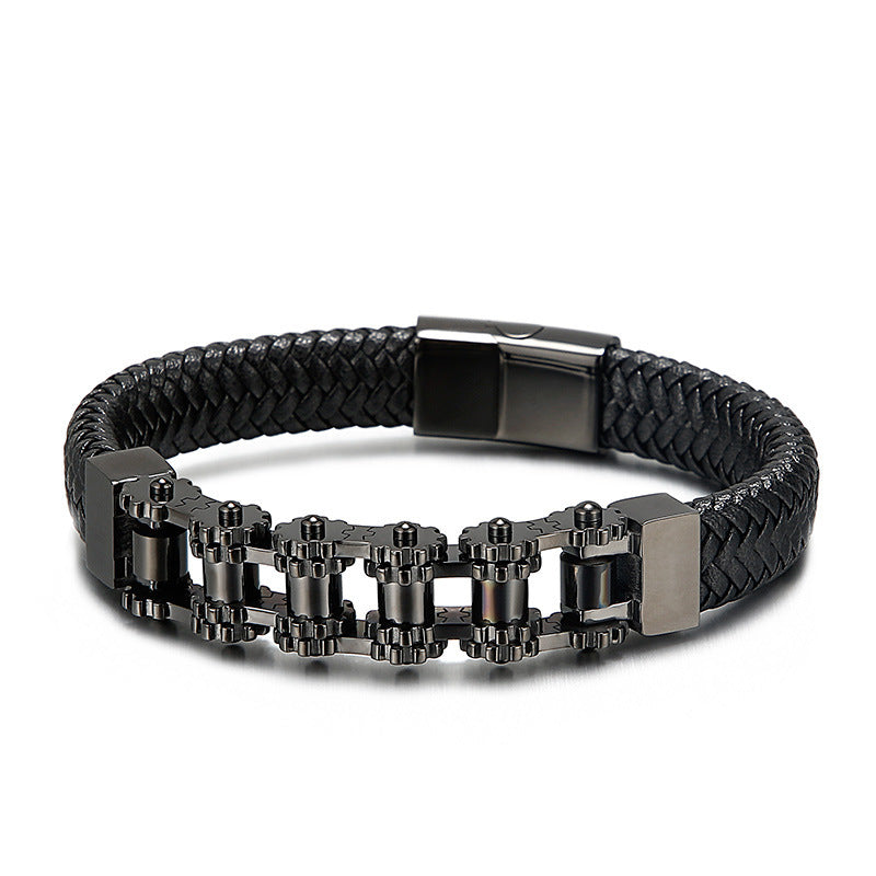 Europäisches und amerikanisches geometrischer Handschmuck Titanstahl-Kettenarmband