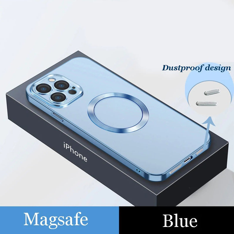 Galvanisierung Staubnetz Drahtloses Laden Magsafe Magnetische Handyhülle
