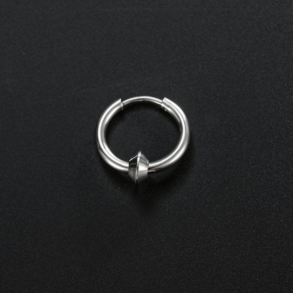 Edelstahl Kreative Creolen Dreieckige Ohrringe Modeschmuck Huggie Männer Punk Hiphop