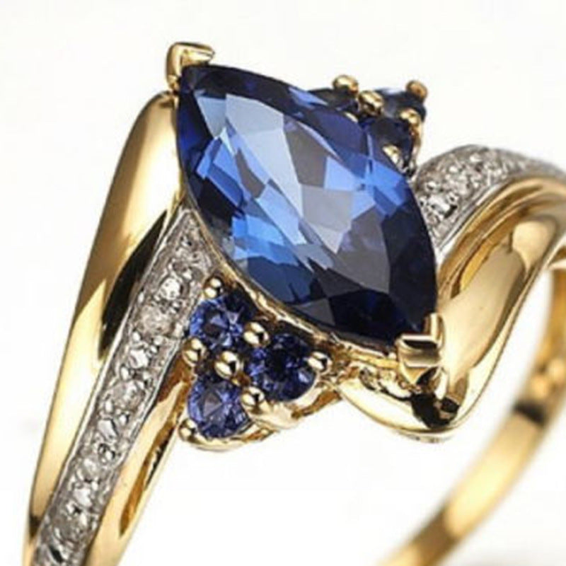 Damenmode Saphir Ring