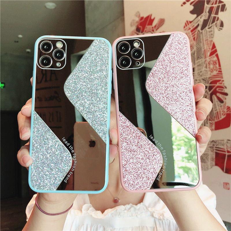 Kompatibel mit Apple, Luxus-Glitter-Handyhülle mit personalisierten Strasssteinen