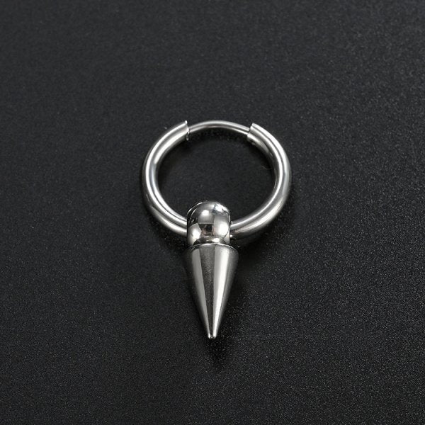 Edelstahl Kreative Creolen Dreieckige Ohrringe Modeschmuck Huggie Männer Punk Hiphop