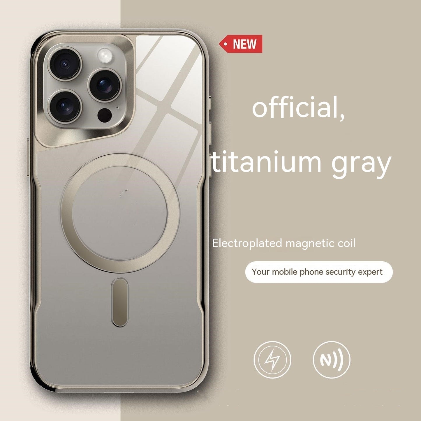 Galvanisierung Spiegel Magnet Acryls Smartphone-Hülle