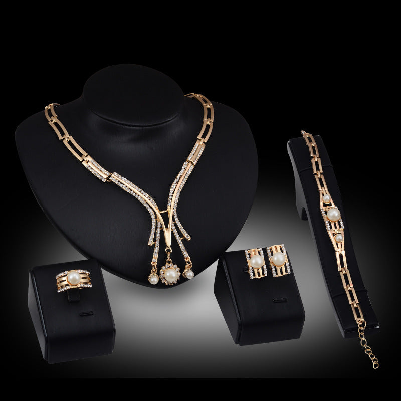 Modeschmuck Set Legierung Halskette Vierteiliges Set