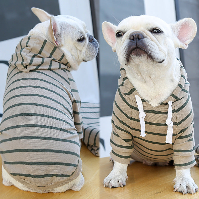 Haustier Hund Katze Hoodie Gestreifte Kleidung