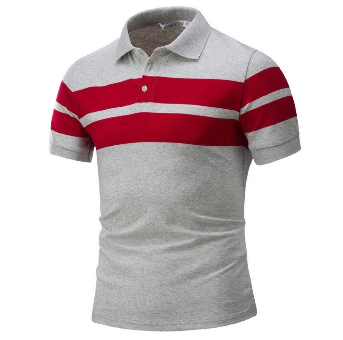 Gr.M-3XL / Gestreifte Kurzarm Polo T-shirt Europäische Amerikanische Freizeit Slim-Fit