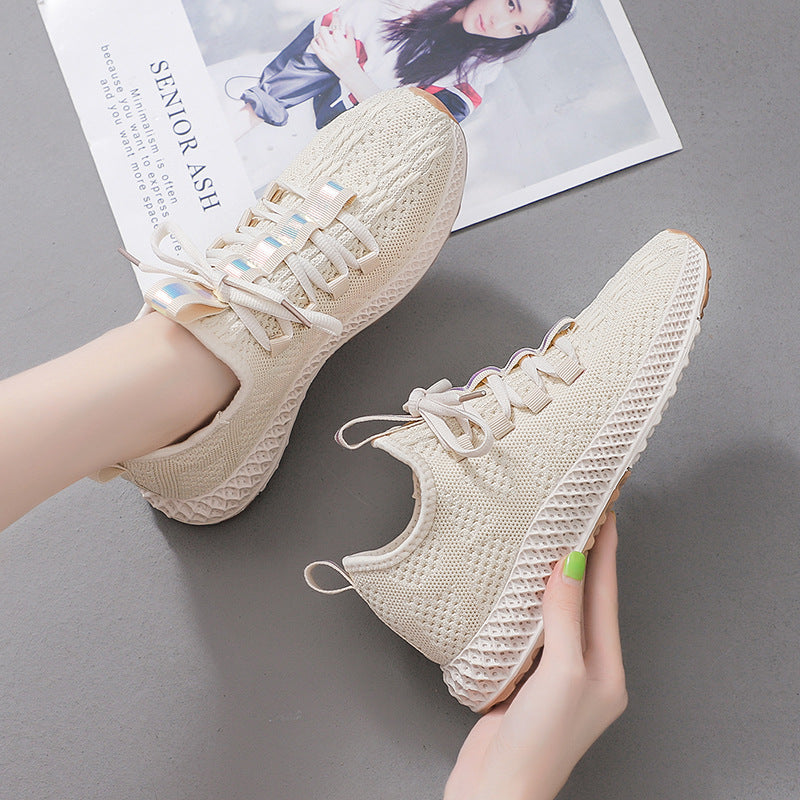 Neue Stil Fliegen Gewebte Socken Schuhe Casual Sport Schuhe Frauen Laufschuhe