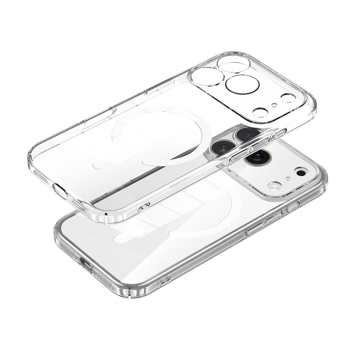 iPhone 14-17 Modelle/Transparente Kristall PC Hard Schutzhülle