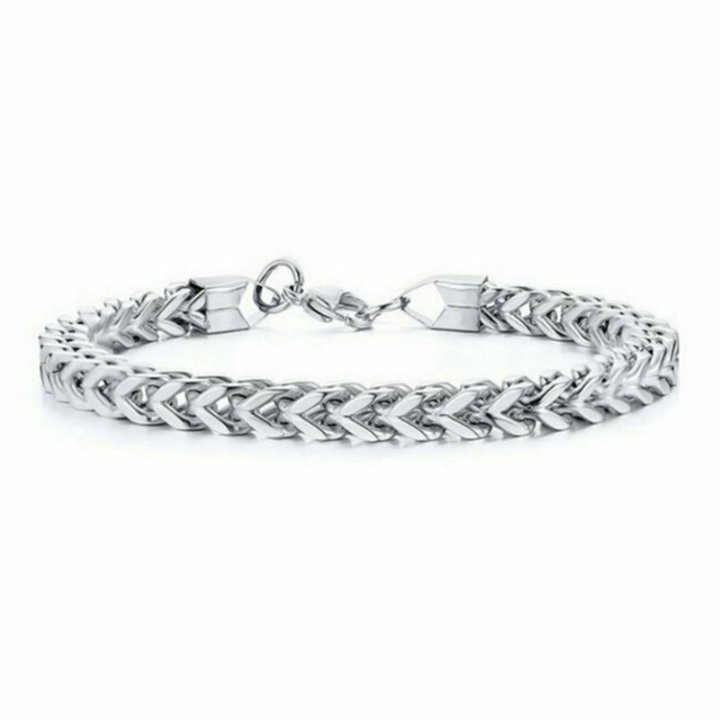 Stilvolles Edelstahl-Kettenarmband für Männer Persönlichkeit Charm Kette Armbänder Schmuck