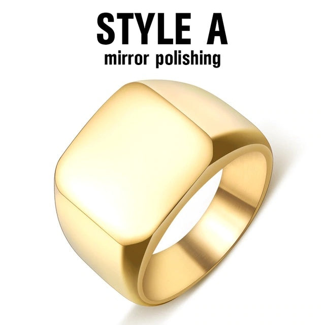 Beier neuer Edelstahlring Top-Qualität Hochglanzpoliertes Siegel Solid Biker Ring für Männer Mode Schmuck