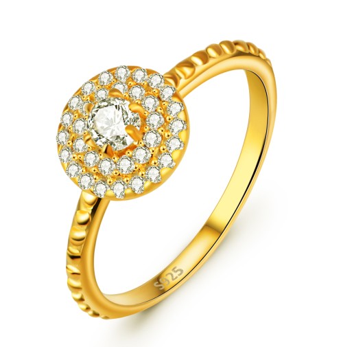 925 Sterling Diamante Ring