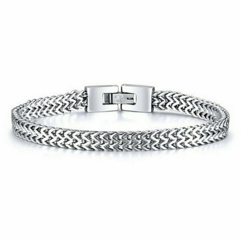 Stilvolles Edelstahl-Kettenarmband für Männer Persönlichkeit Charm Kette Armbänder Schmuck