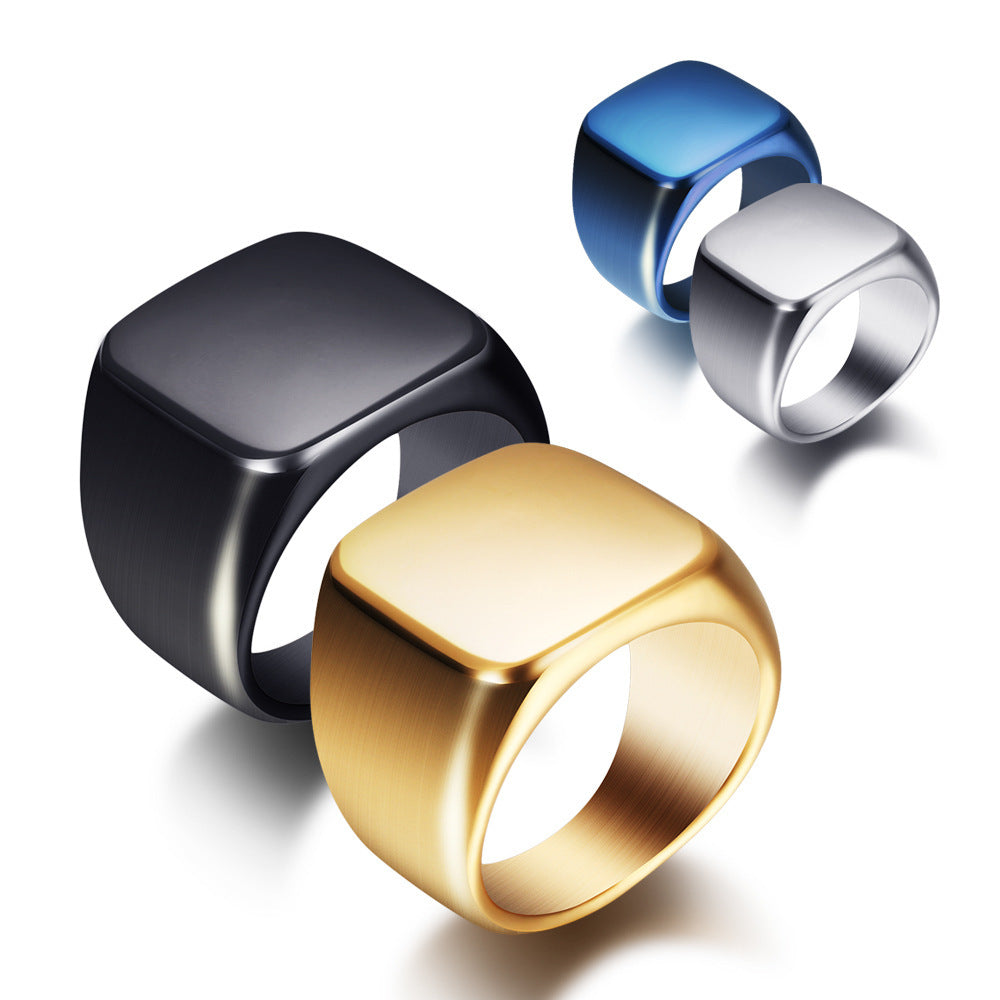 Beier neuer Edelstahlring Top-Qualität Hochglanzpoliertes Siegel Solid Biker Ring für Männer Mode Schmuck