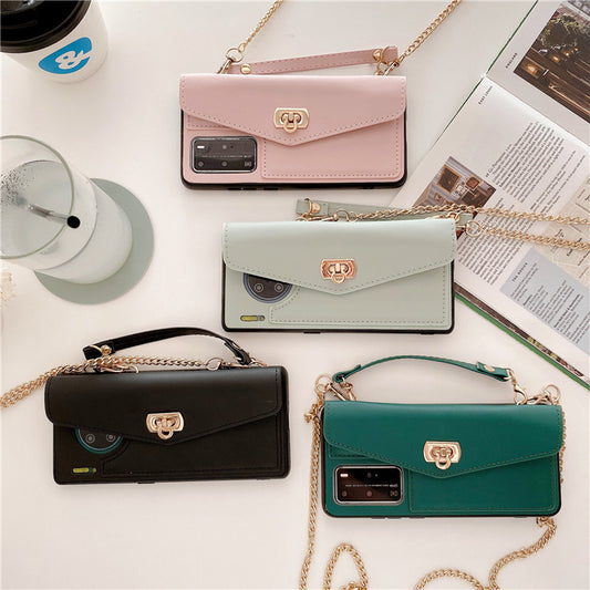 Leder Pattern Handtasche Phone Smartphone Huawei Schutzhülle All-Inclusive