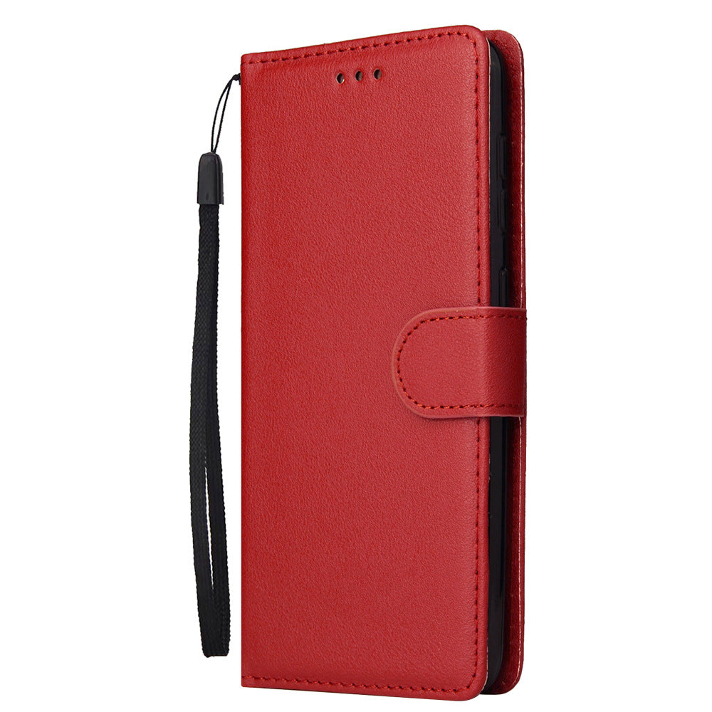 Samsung A Modelle/ Karte Fotorahmen Ultra-dünne Flip Einfarbig Telefon Holster