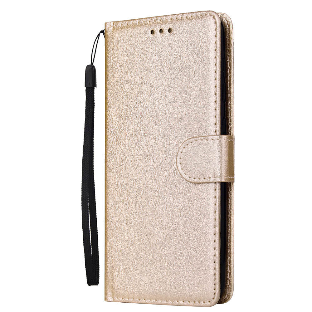 Samsung A Modelle/ Karte Fotorahmen Ultra-dünne Flip Einfarbig Telefon Holster