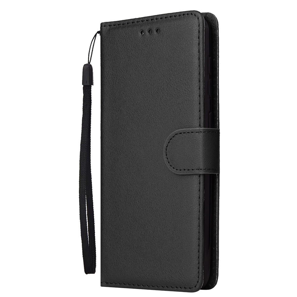 Samsung A Modelle/ Karte Fotorahmen Ultra-dünne Flip Einfarbig Telefon Holster