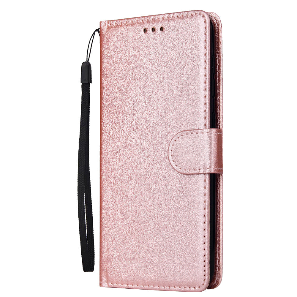 Samsung A Modelle/ Karte Fotorahmen Ultra-dünne Flip Einfarbig Telefon Holster