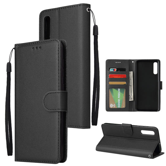 Samsung A Modelle/ Karte Fotorahmen Ultra-dünne Flip Einfarbig Telefon Holster