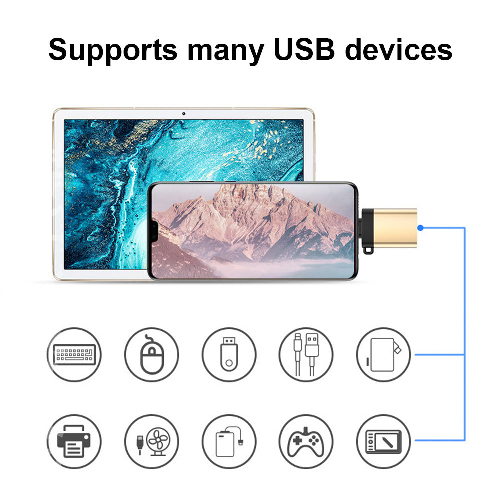 Typ-C-auf-USB3.0-Buchsenadapter mit Schlaufe