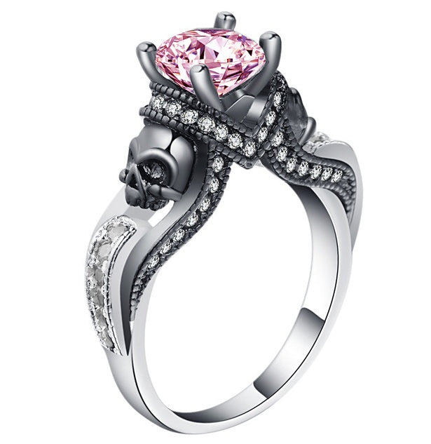 Hainon Frauen Schädel Ring Europäische und Amerikanische Punk stil Motor Biker