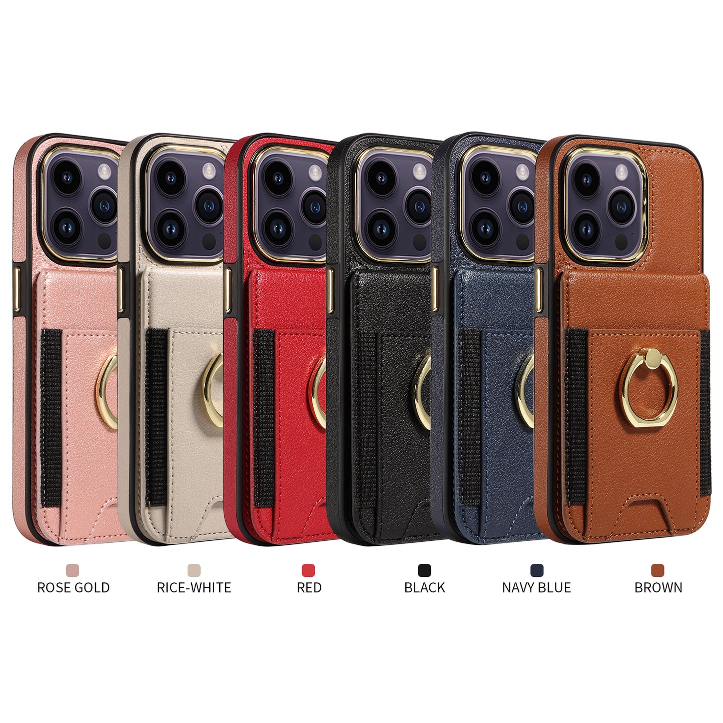iPhone 15 Modelle Schutzhülle Rückseite Halter Karteneinsatz