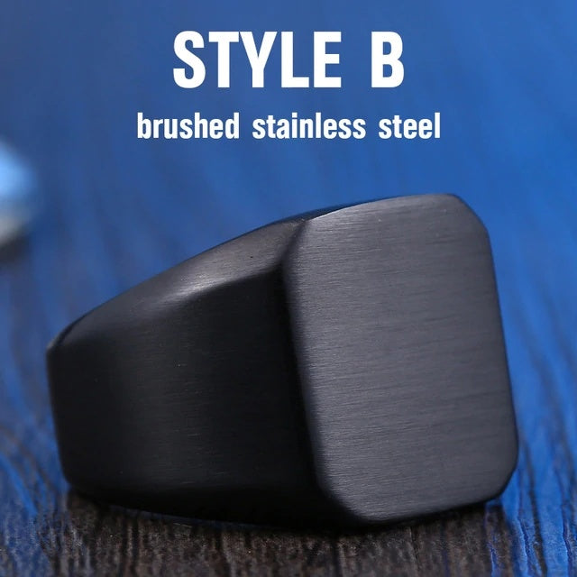 Beier neuer Edelstahlring Top-Qualität Hochglanzpoliertes Siegel Solid Biker Ring für Männer Mode Schmuck