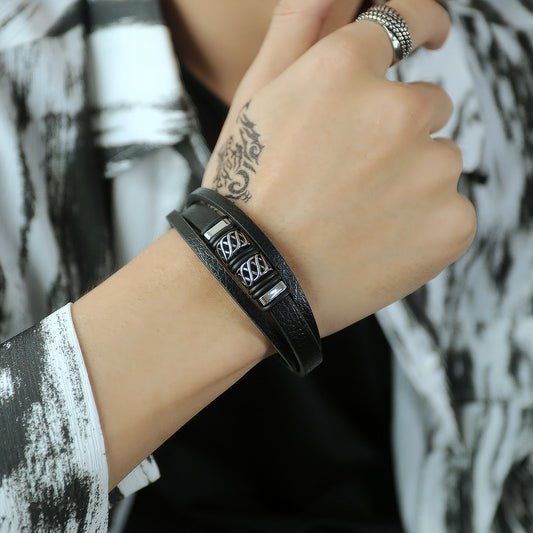 Schmuck Nische Design Mode Net Rot Multi-layer Männer