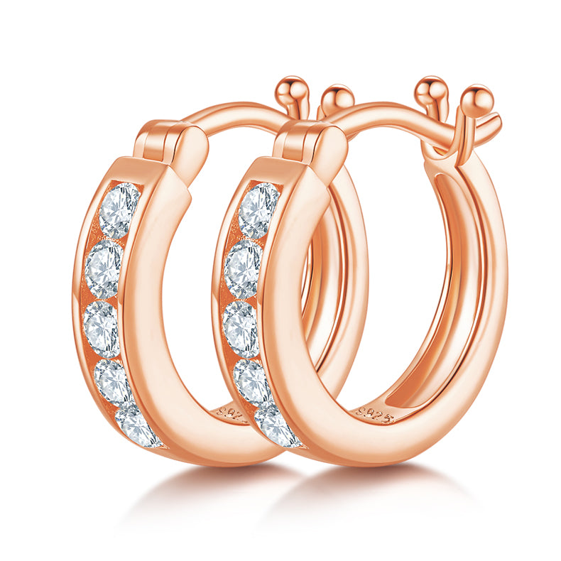 Top-Qualität Moissanite Luxus Und Modische Licht Luxus Schmuck Silber Ohrstecker S925 Versilbert Platin