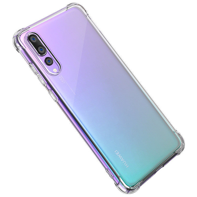 Huawei P30-P40 Modelle Stoßfeste Schutzhülle – Transparente Silikon-Schutzhülle