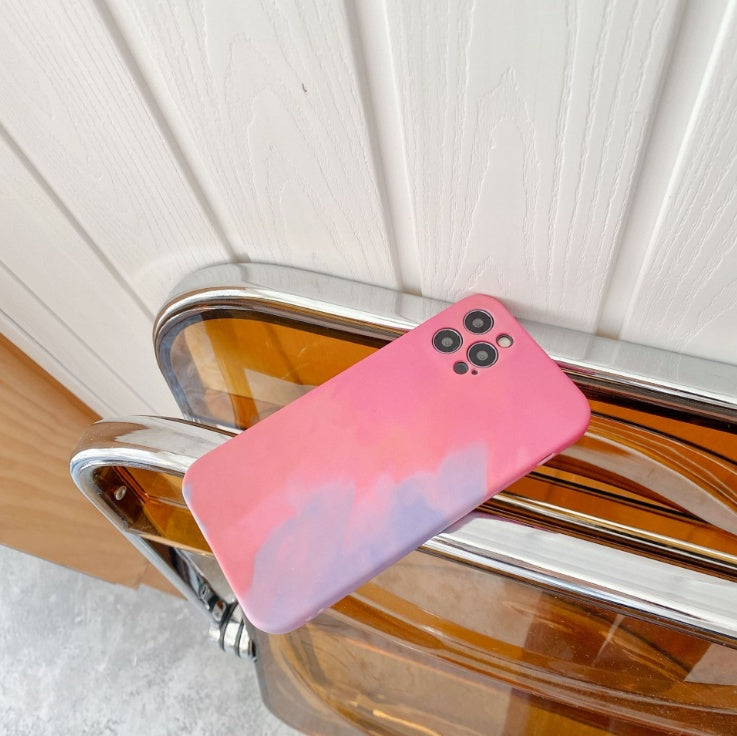 „Schutzhülle mit Ölgemälde-Gradienten und geometrischem Design – weiche Silikonhüllen für iPhone 12 / 12 Pro / 11 Pro Max / XR / X / 7 / 8 Plus – abstraktes Cover“