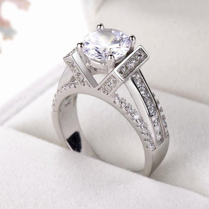 Grenzüberschreitender exklusiver Schmuck für Frauen Modeschmuck Wunsch Zirkon Ring weiblicher Trend Paar Diamant Grenzüberschreitender exklusiver Schmuck für Männer Modeschmuck Wunsch Zirkon Ring Diamant