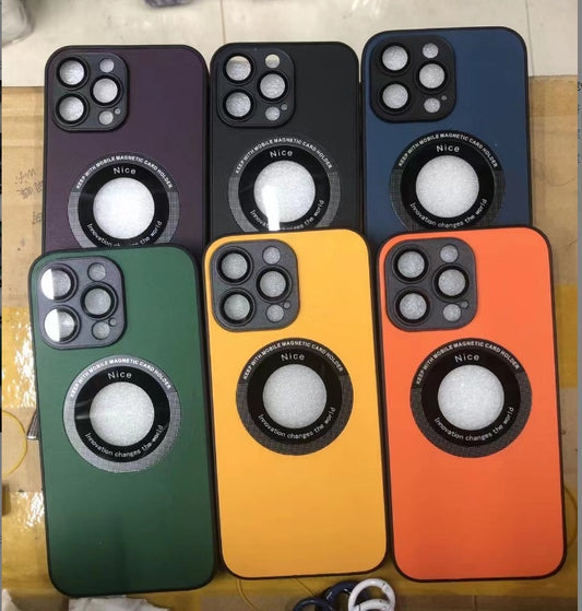 Geeignet für iPhone 15 Modelle Handyhülle Litchi Grain Leder