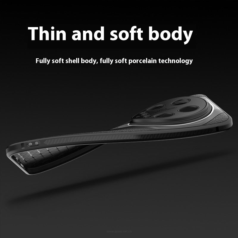 Xiaomi 14 Ultra/ Ledermuster aus gebackenem Porzellan All-inclusive-Abfall-Schutzhülle