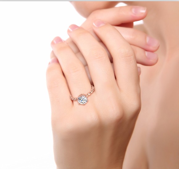 925 Silber Diamant Ring