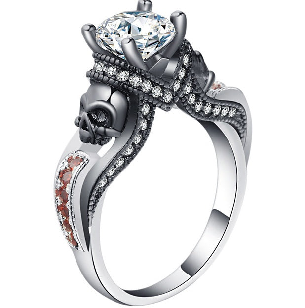 Hainon Frauen Schädel Ring Europäische und Amerikanische Punk stil Motor Biker