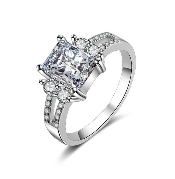 Zirkon Ring Frauen Trend übertrieben lila Diamant Schmuck Zubehör