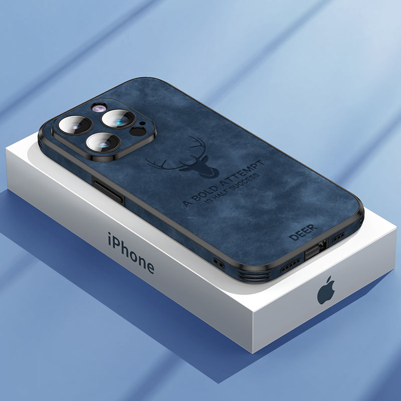 iPhone 12-16 Modelle/ Schale Luxus High-End Ledertasche