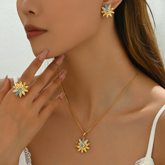 Damen Einfache Mode Diamant Halskette Anzug