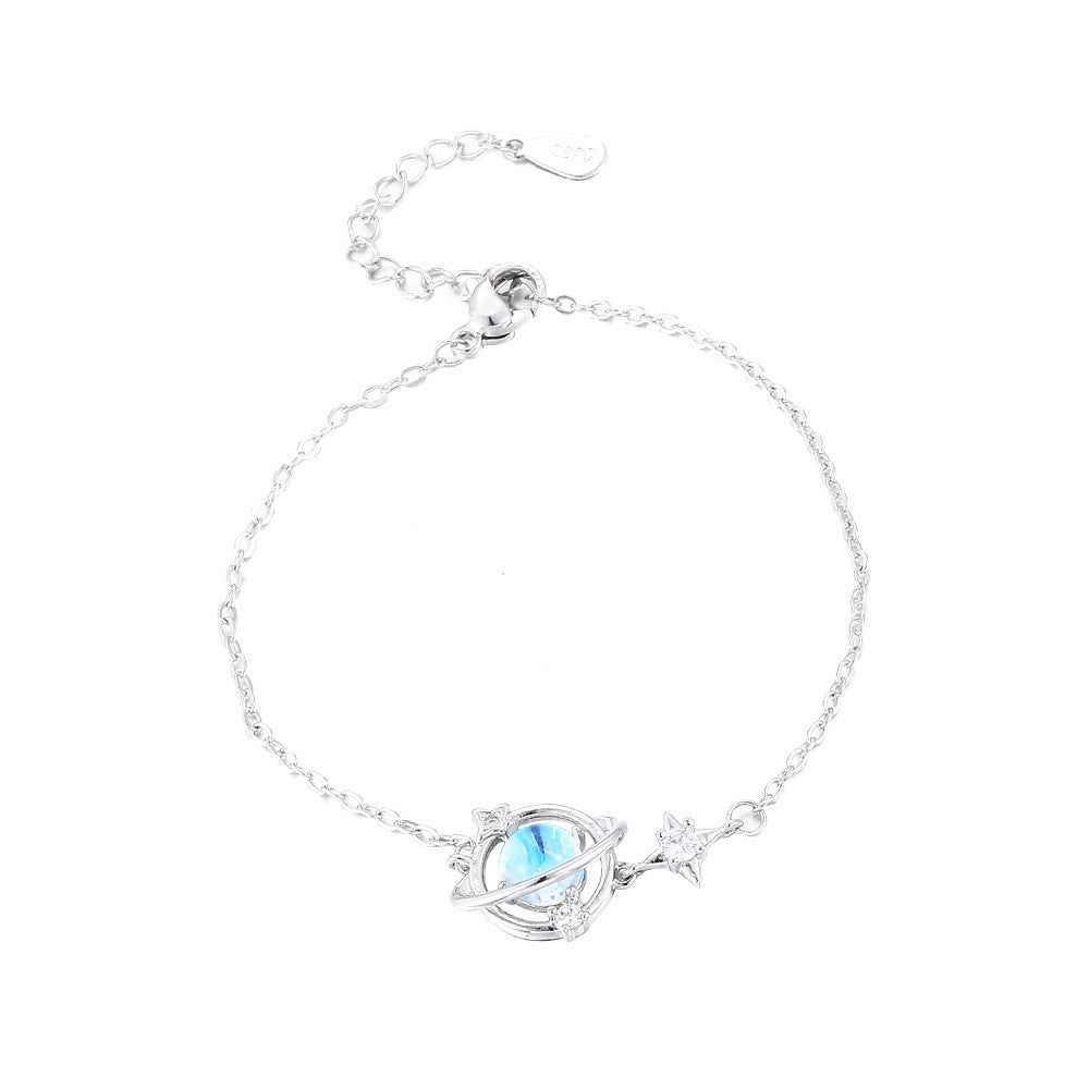 Universum Umgebung Planet Armband Einfacher Mondstein