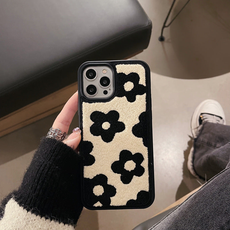 iPhone 12-17 Modelle/„Plüschblumen eignen sich für Handyhüllen für Damen im Herbst und Winter.“ ❄️