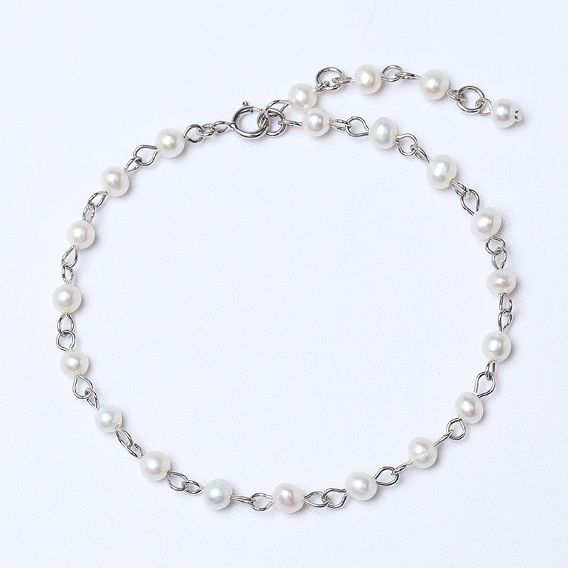 Einfaches All-Match-Vintage-Perlenarmband für Damen