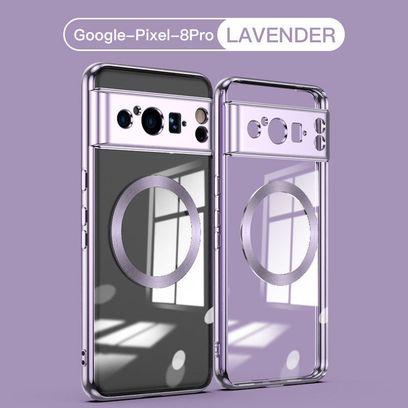 Für Google Smartphone-Hülle Galvanisierung Magnetisch Transparent Fallsicher