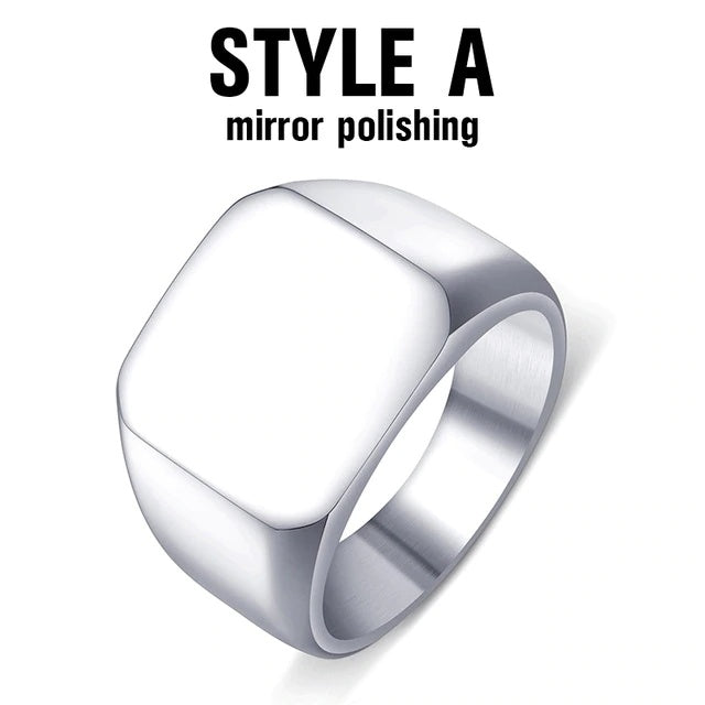 Beier neuer Edelstahlring Top-Qualität Hochglanzpoliertes Siegel Solid Biker Ring für Männer Mode Schmuck