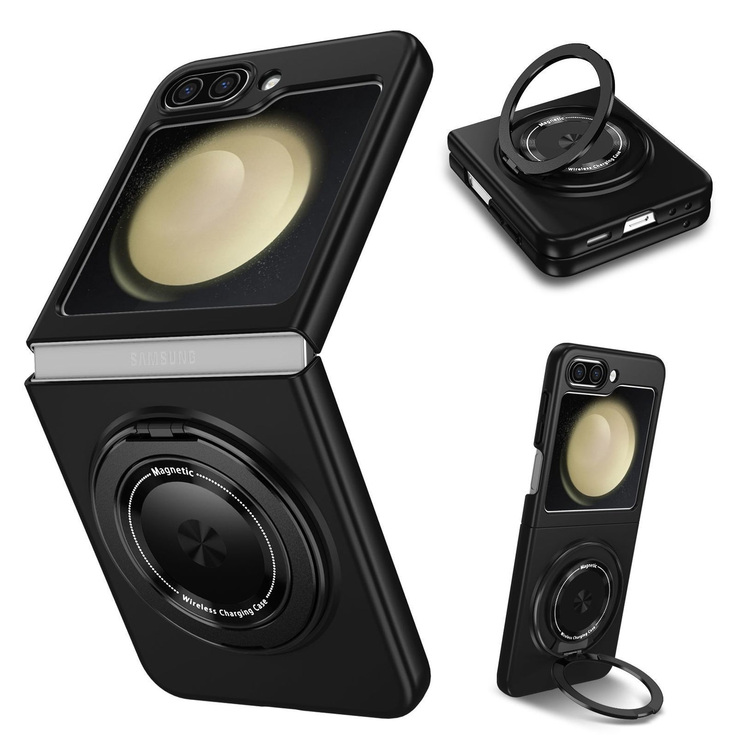 Anwendbare SAM Z Flip6 Grad drehbare Klapphalterung Starke magnetische Saugtelefonhülle