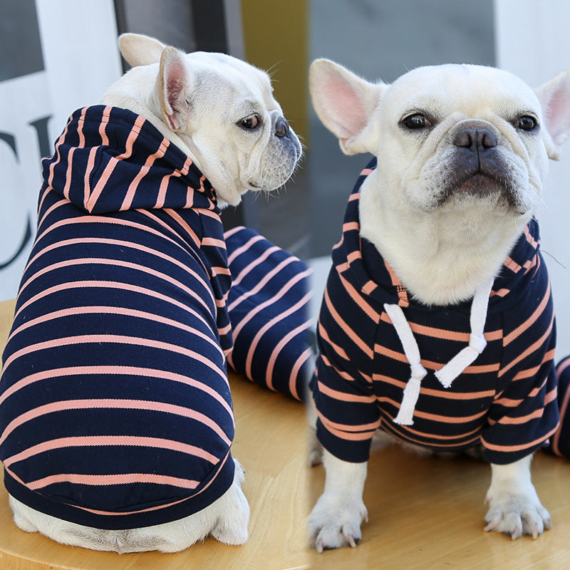 Haustier Hund Katze Hoodie Gestreifte Kleidung