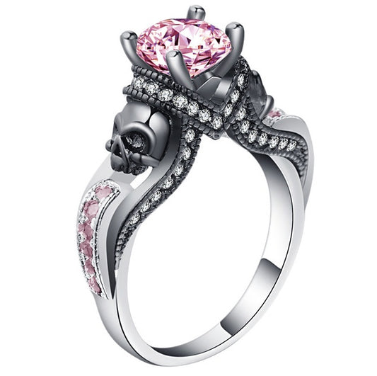 Hainon Frauen Schädel Ring Europäische und Amerikanische Punk stil Motor Biker