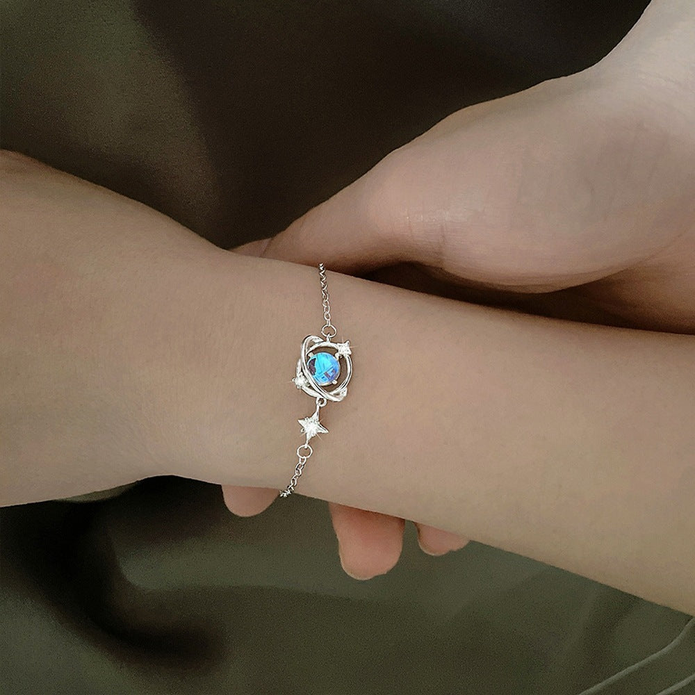Universum Umgebung Planet Armband Einfacher Mondstein