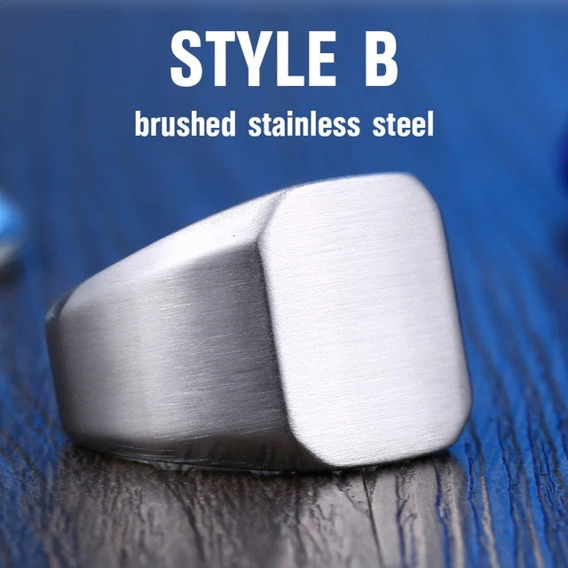 Beier neuer Edelstahlring Top-Qualität Hochglanzpoliertes Siegel Solid Biker Ring für Männer Mode Schmuck