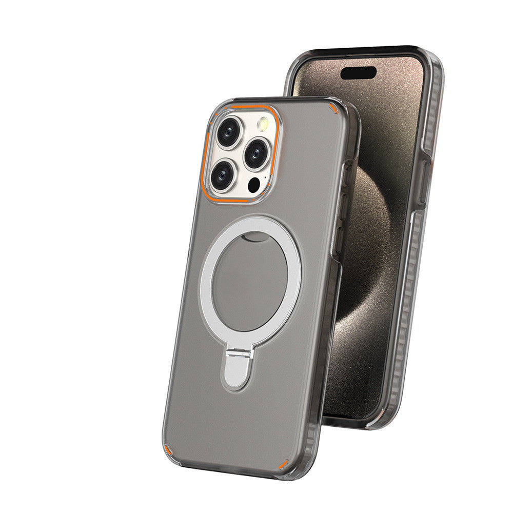 Neue Bunte Magnetische Halterung für iPhone mit Halter Stand Abdeckung Für Magesafe Magnetische Transparent Wireless